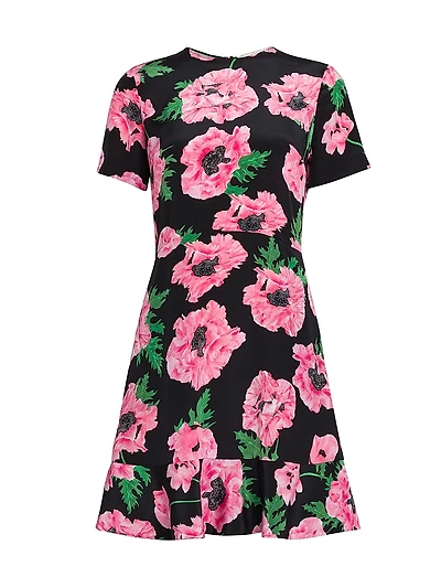 Iconic Poppy Print Minidress