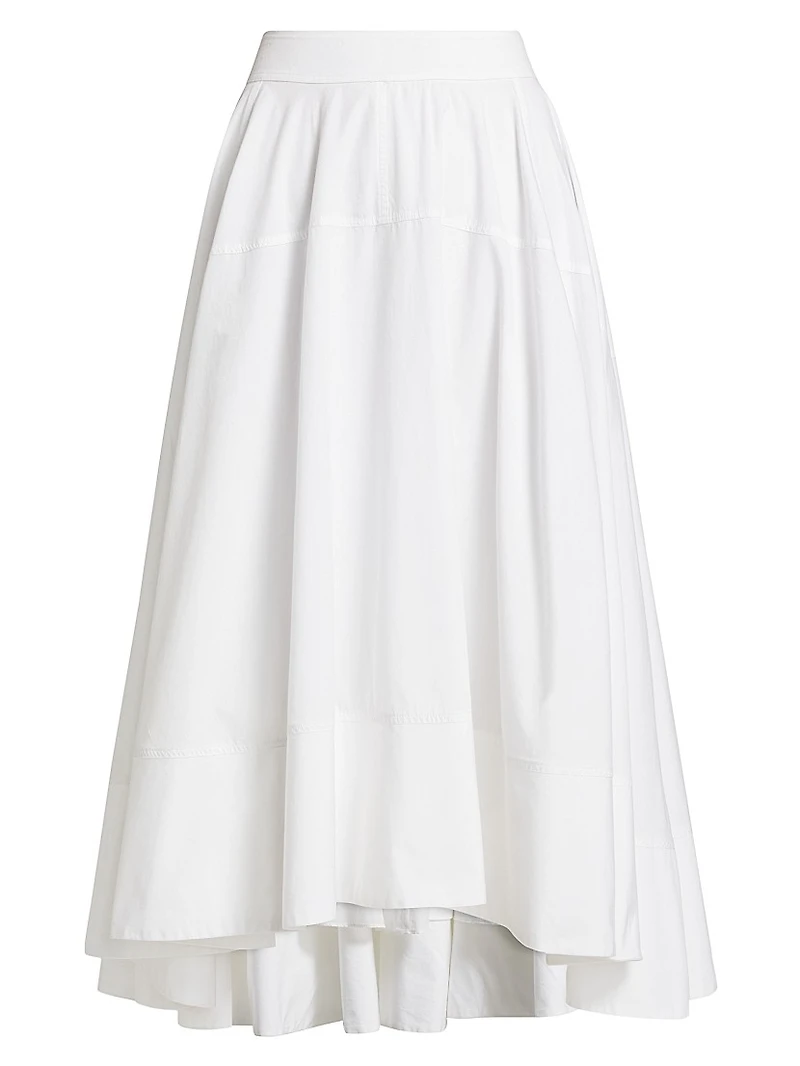 Avani Poplin Midi-Skirt