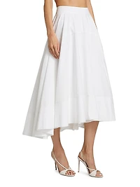 Avani Poplin Midi-Skirt