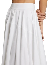 Avani Poplin Midi-Skirt