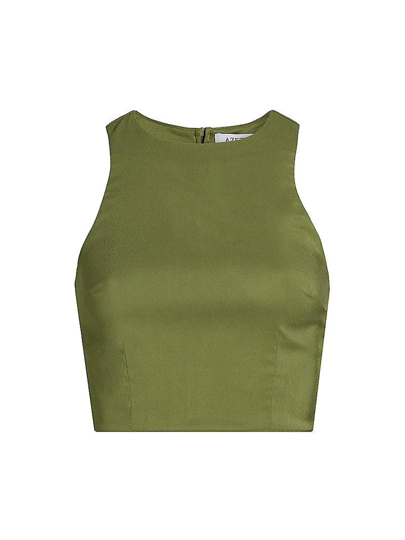 Lina Satin Crop Top