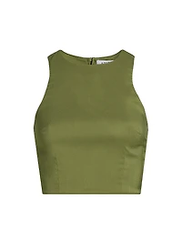 Lina Satin Crop Top