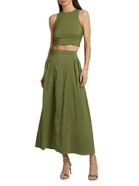 Lina Satin Crop Top