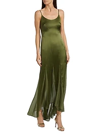Kaida Charmeuse & Chiffon Dress