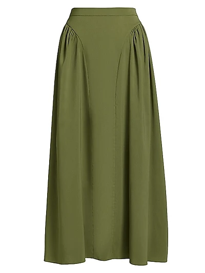 Seraphine Satin Maxi Skirt