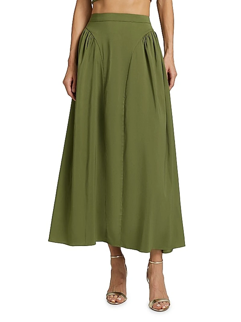 Seraphine Satin Maxi Skirt