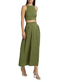 Seraphine Satin Maxi Skirt