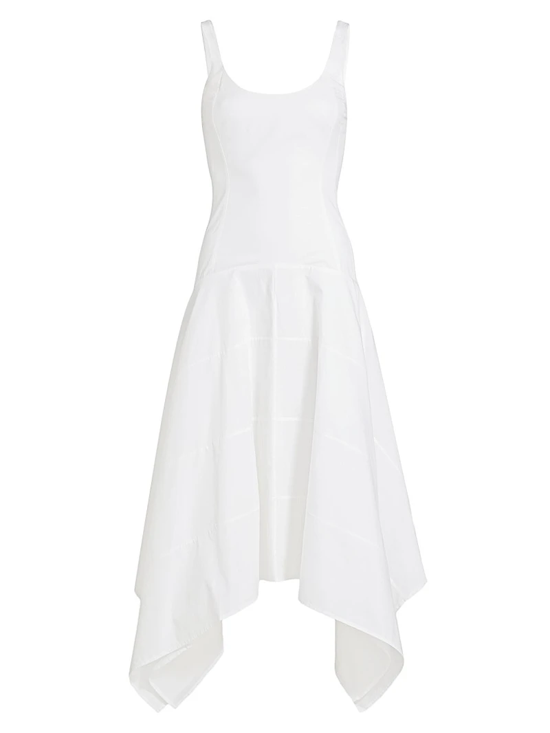 Ayesha Poplin Cotton Midi-Dress