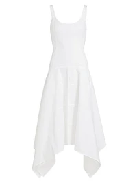 Ayesha Poplin Cotton Midi-Dress
