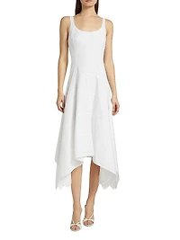 Ayesha Poplin Cotton Midi-Dress