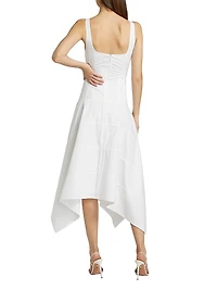 Ayesha Poplin Cotton Midi-Dress