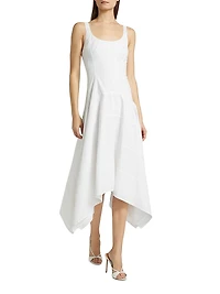 Ayesha Poplin Cotton Midi-Dress