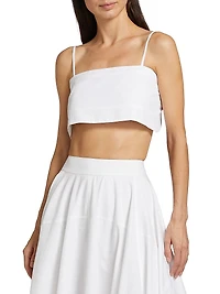 Walton Poplin Crop Top