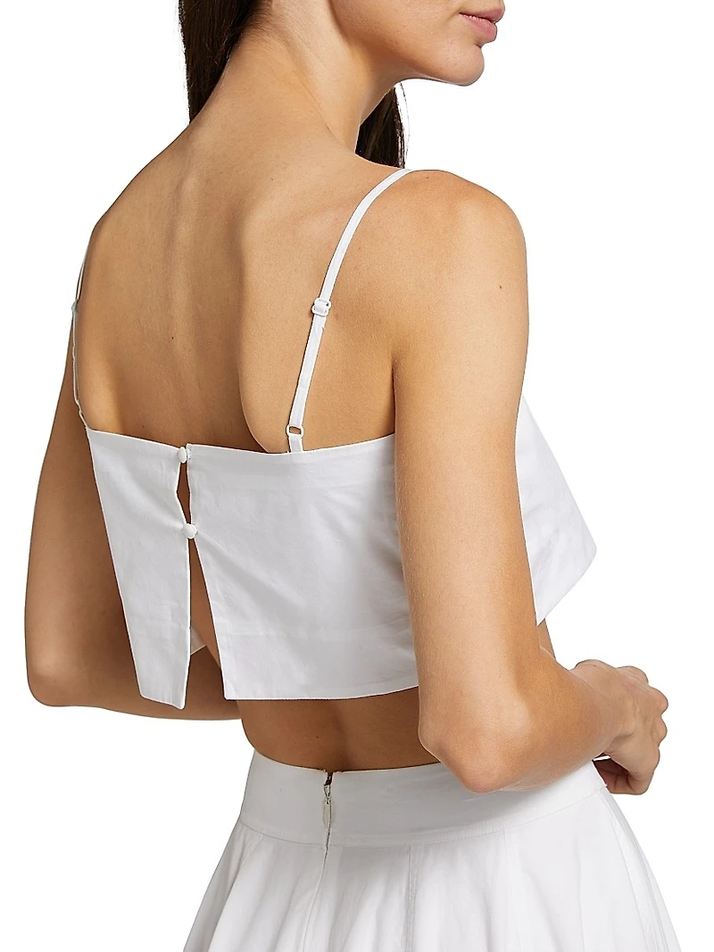 Walton Poplin Crop Top