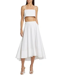 Walton Poplin Crop Top