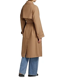 Cotton Belted Double-Breasted Trench Coat