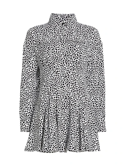 Cheetah Crepe Fit & Flare Minidress