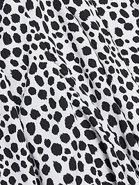 Cheetah Crepe Fit & Flare Minidress