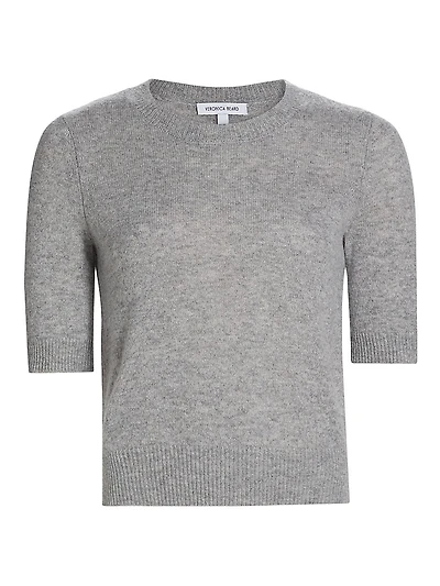 Shana Cashmere Short-Sleeve Sweater