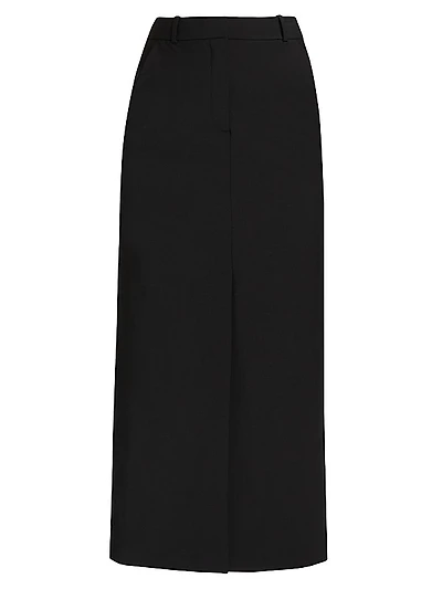 Maxine Wool-Blend Maxi Skirt