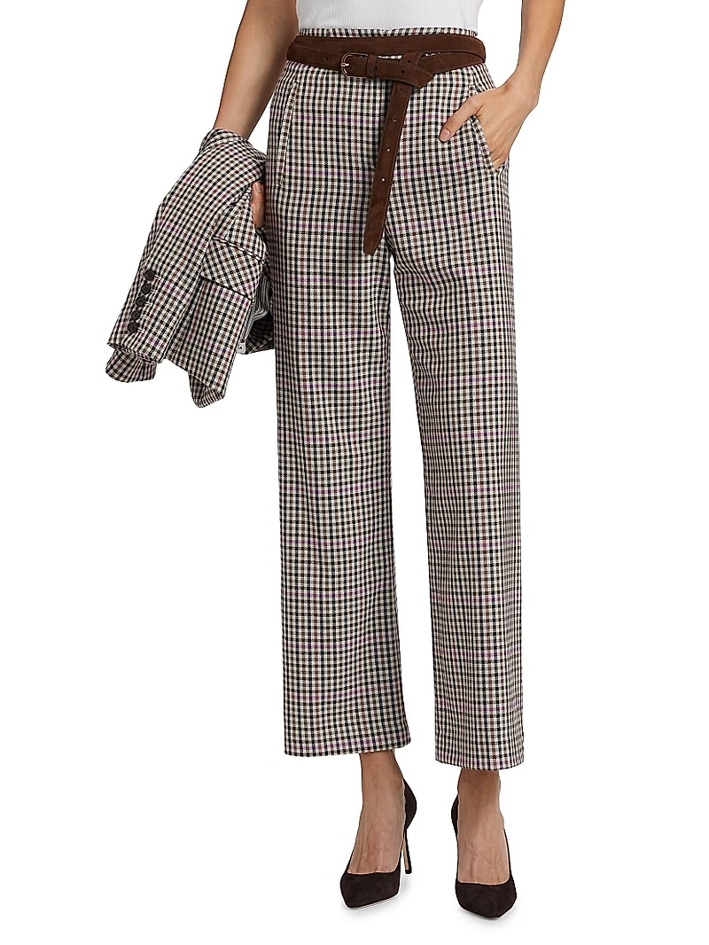 Dova Check Crop Pants