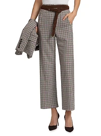 Dova Check Crop Pants
