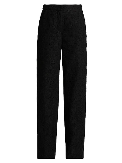 Tonelli Jacquard Straight-Leg Pants