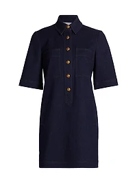 Koulis Stretch-Denim Minidress