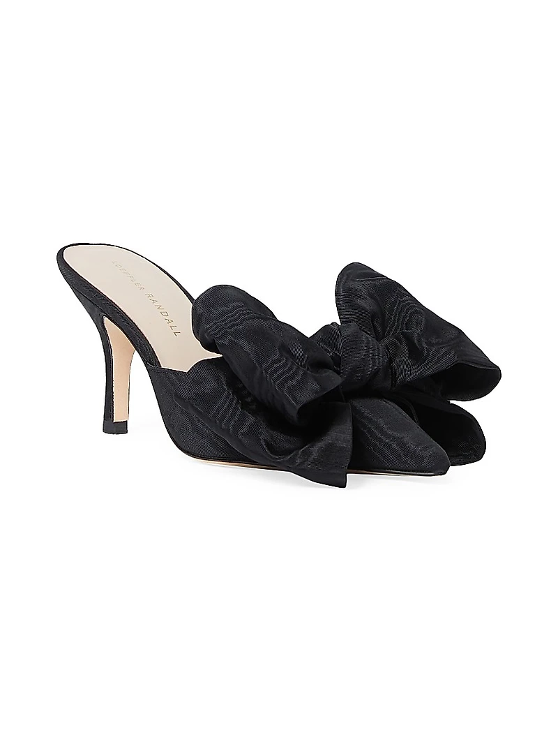 Margot 80MM Moiré Bow Mules