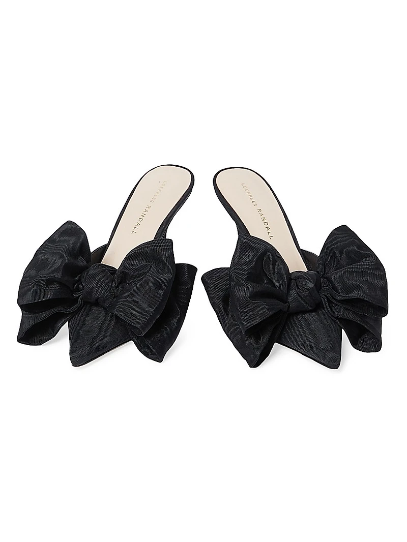 Margot 80MM Moiré Bow Mules