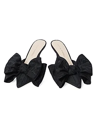 Margot 80MM Moiré Bow Mules