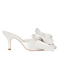 Margot 80MM Bow-Detailed Satin Mules