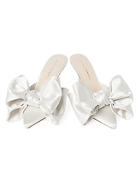 Margot 80MM Bow-Detailed Satin Mules