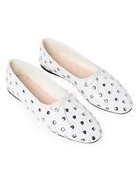 Landon Studded Leather Ballet Flats