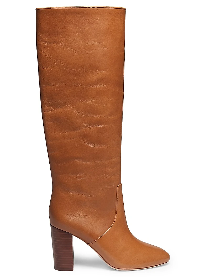 Goldy 90MM Leather Tall Boots