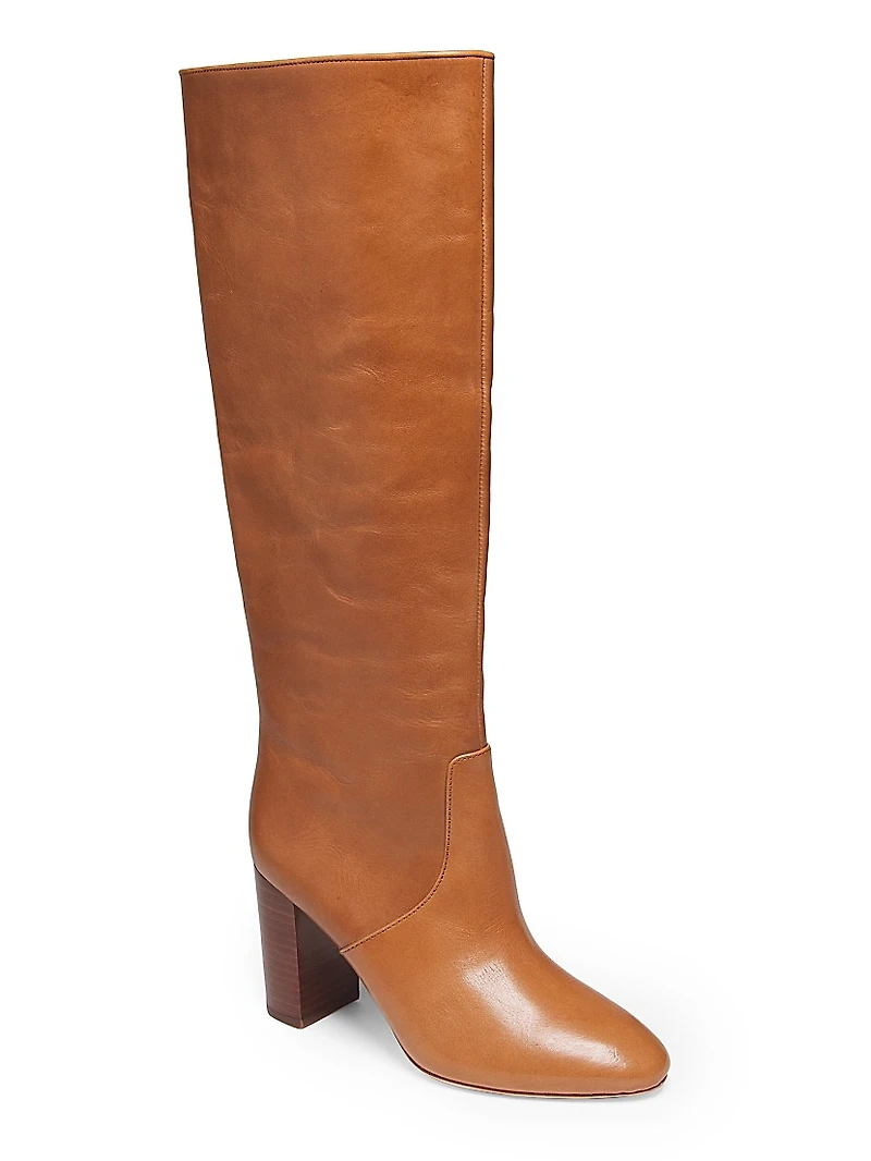 Goldy 90MM Leather Tall Boots