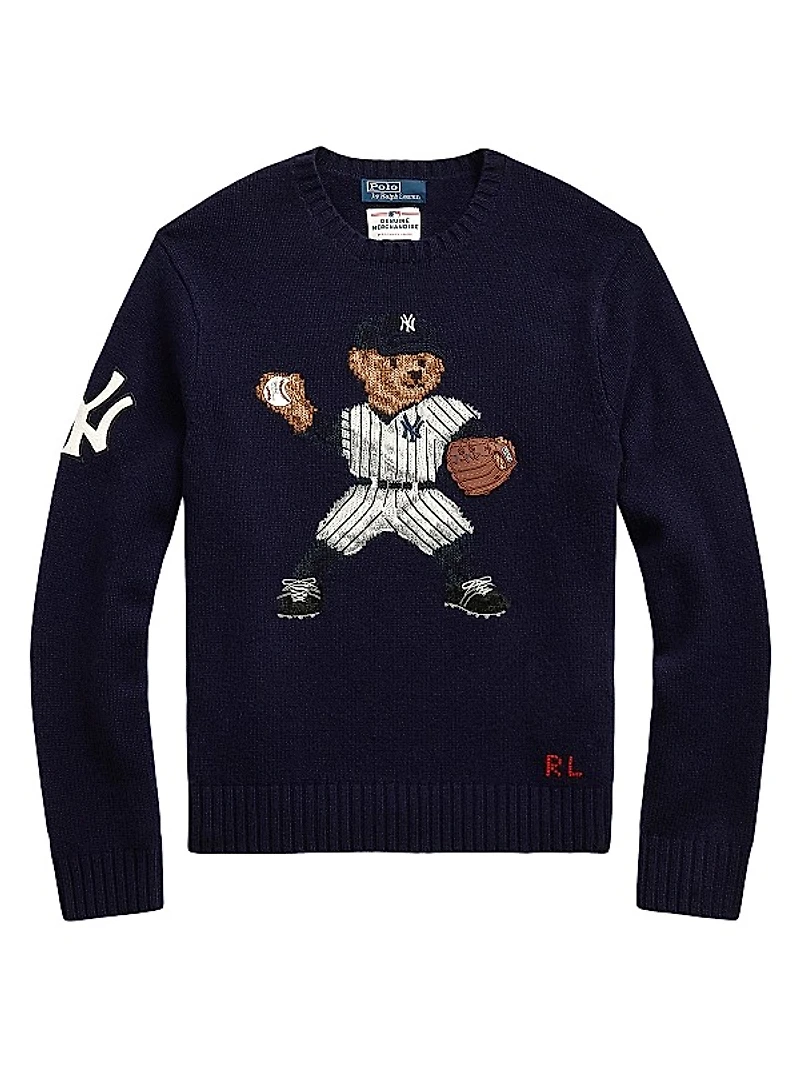 Yankees Polo Bear Knit Sweater