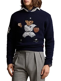 Yankees Polo Bear Knit Sweater