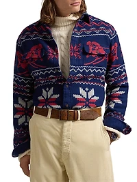 Flannel Jacqaurd Shirt