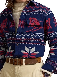 Flannel Jacqaurd Shirt