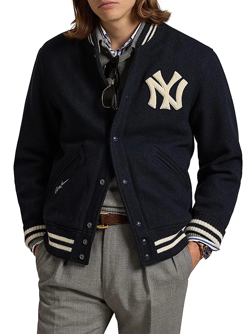Yankee Wool-Blend Bomber Jacket