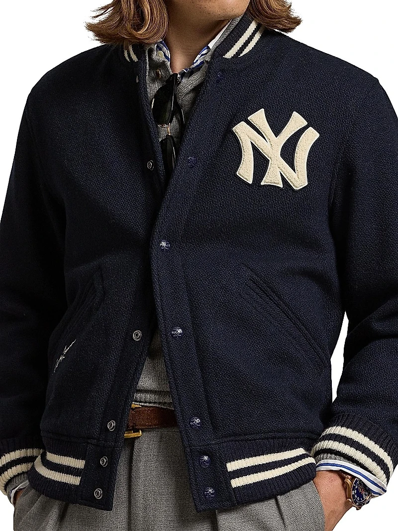 Yankee Wool-Blend Bomber Jacket