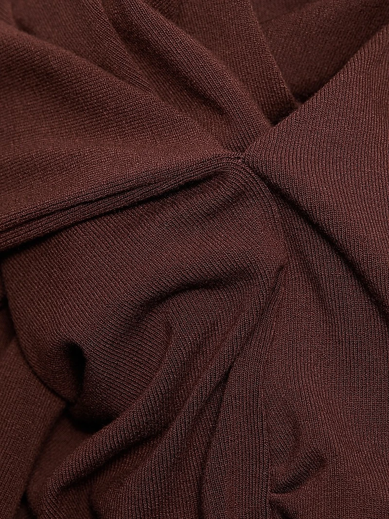 Ruched Long-Sleeve Top