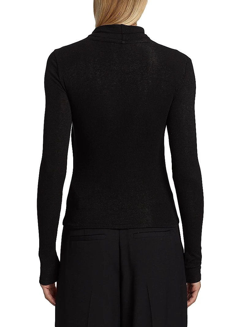 Ruched Long-Sleeve Top