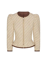 Leighton Quilted Peplum Reversible Jacket