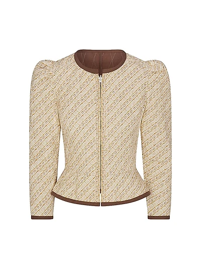 Leighton Quilted Peplum Reversible Jacket