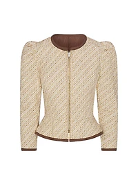 Leighton Quilted Peplum Reversible Jacket