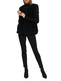 Select Cashmere Goat Collarless Vest