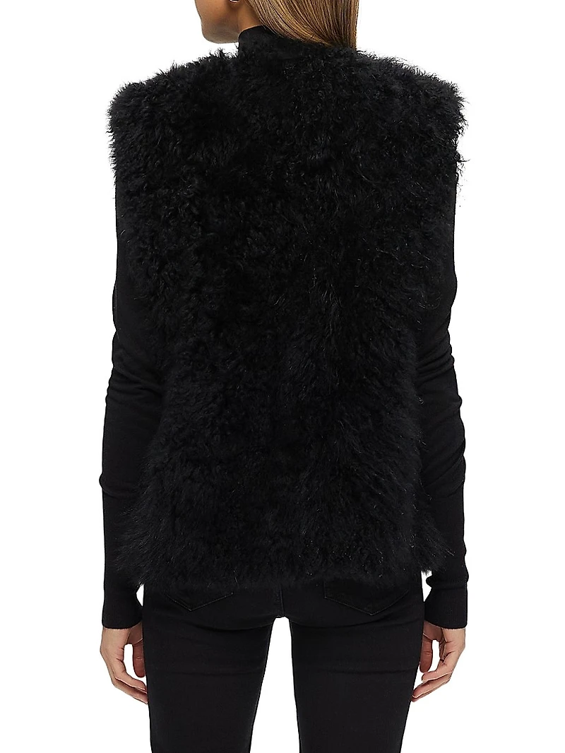 Select Cashmere Goat Collarless Vest