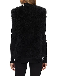 Select Cashmere Goat Collarless Vest